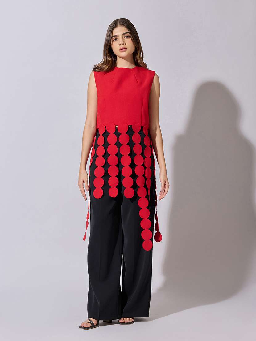 womenn solid sleeveless crop top - 22381040 -  Standard Image - 3