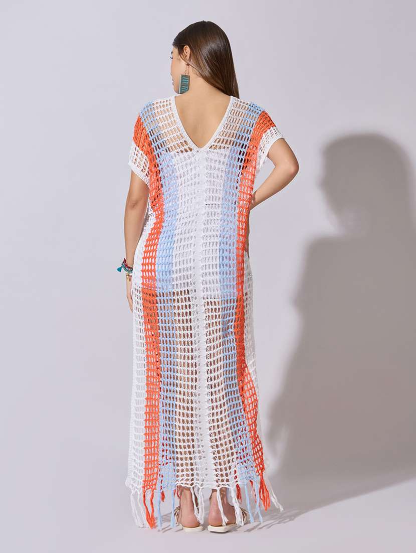 women self designed cap sleeve straight top - 22381067 -  Standard Image - 3