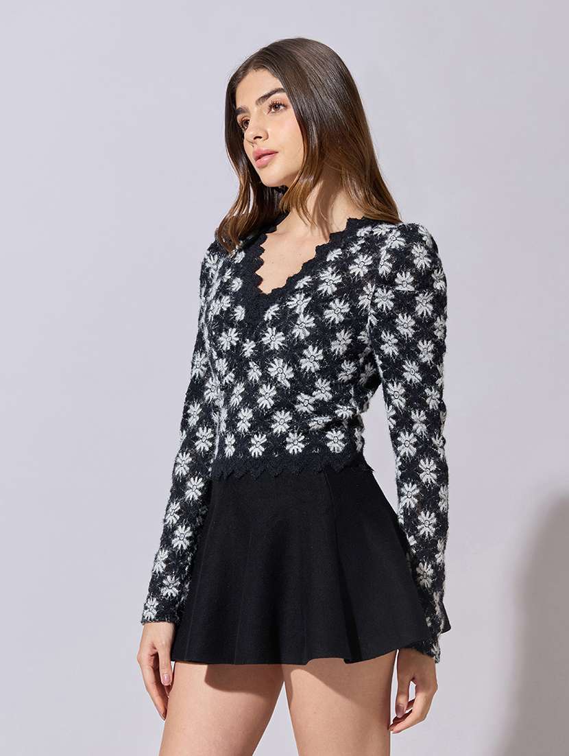 women self designed puff sleeve top - 22381078 -  Standard Image - 3