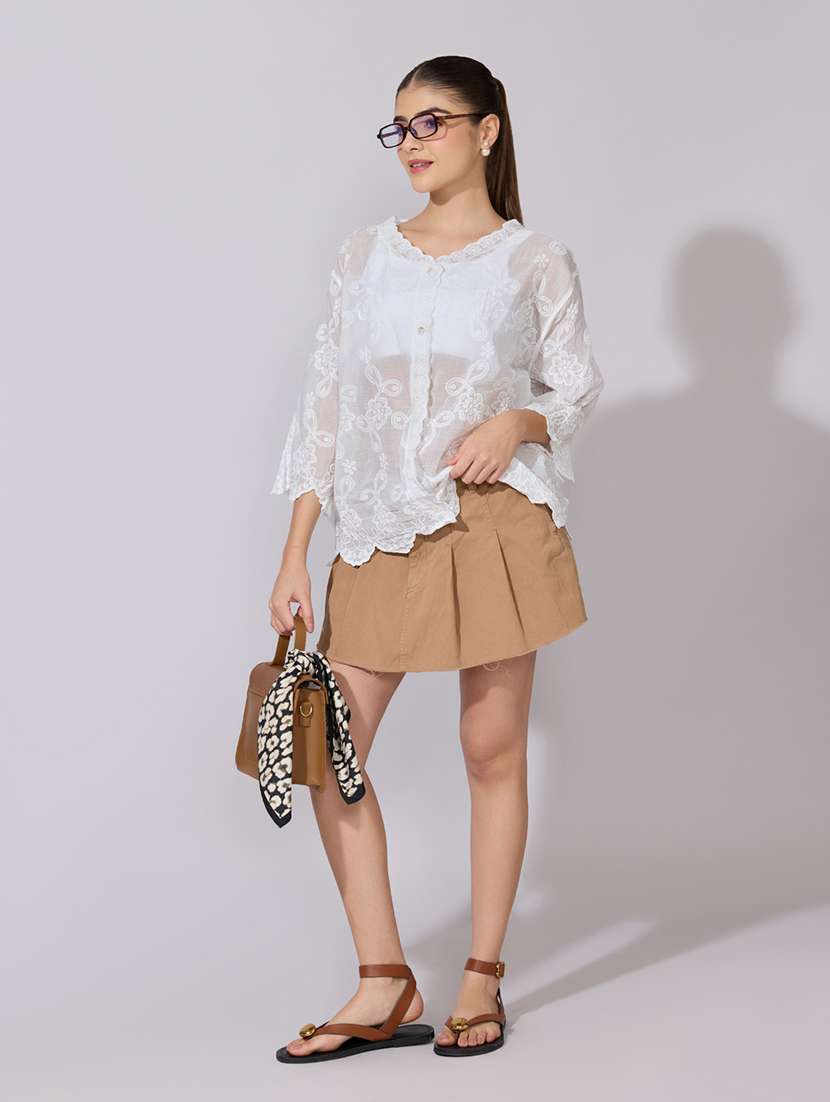 women embroidered long sleeve shirt - 22381137 -  Standard Image - 5