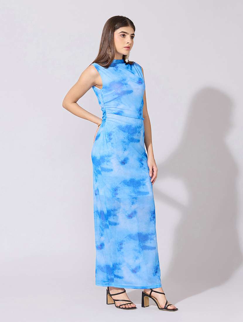 women printed sleevelesssheer bodycon dress - 22381153 -  Standard Image - 3