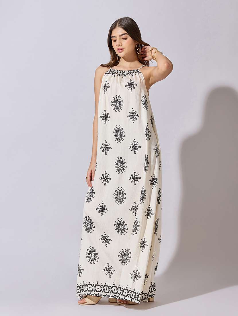 women embroidered shoulder strap a-line dress - 22381183 -  Standard Image - 3