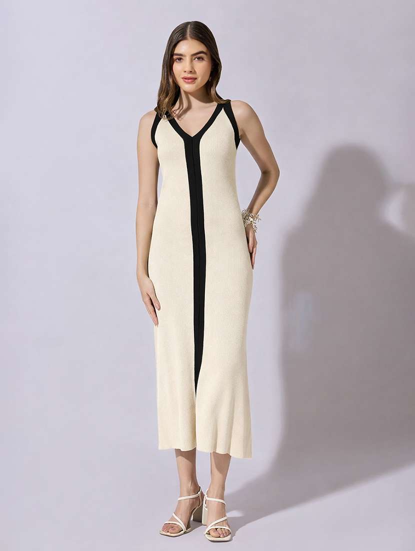 women solid shoulder strap bodycon dress - 22381210 -  Standard Image - 3