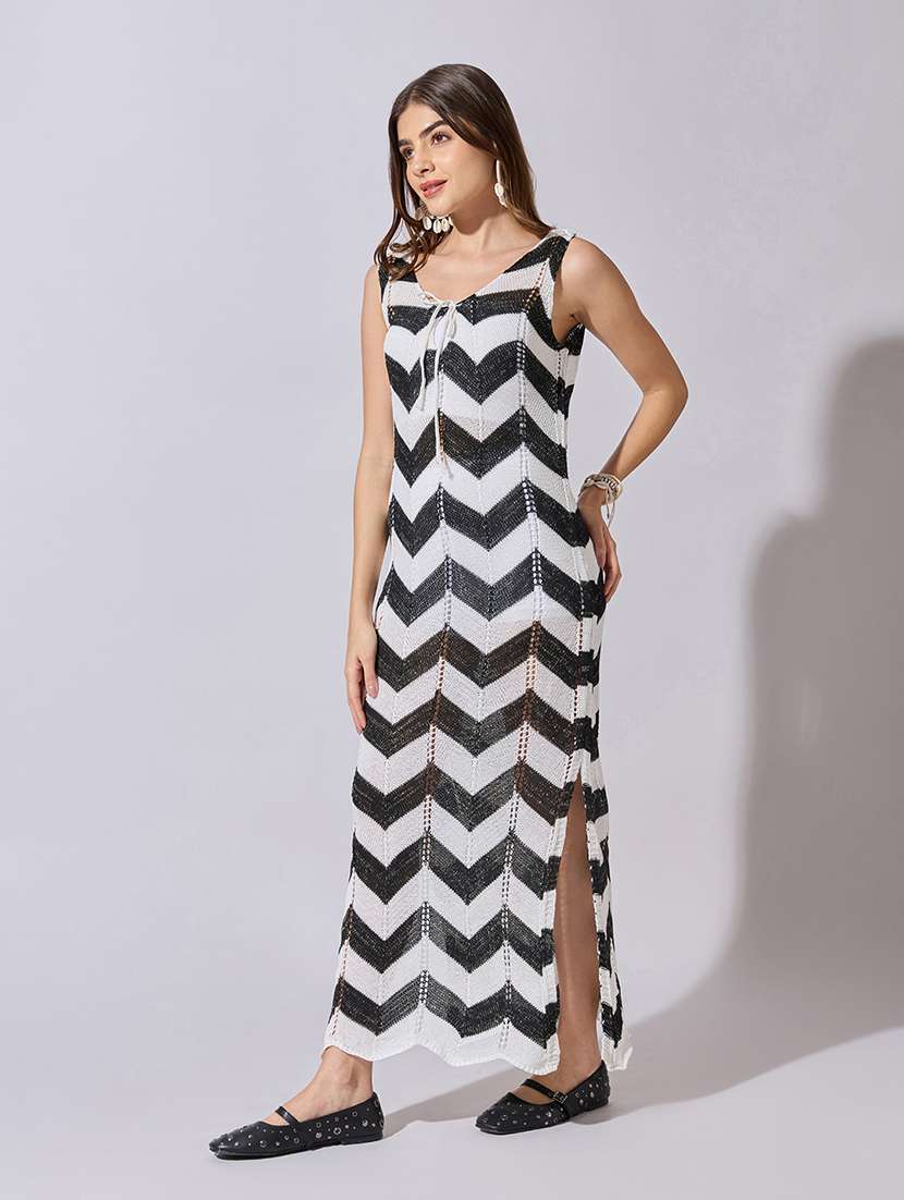 women self designeds sleeveless straight dress - 22381211 -  Standard Image - 3