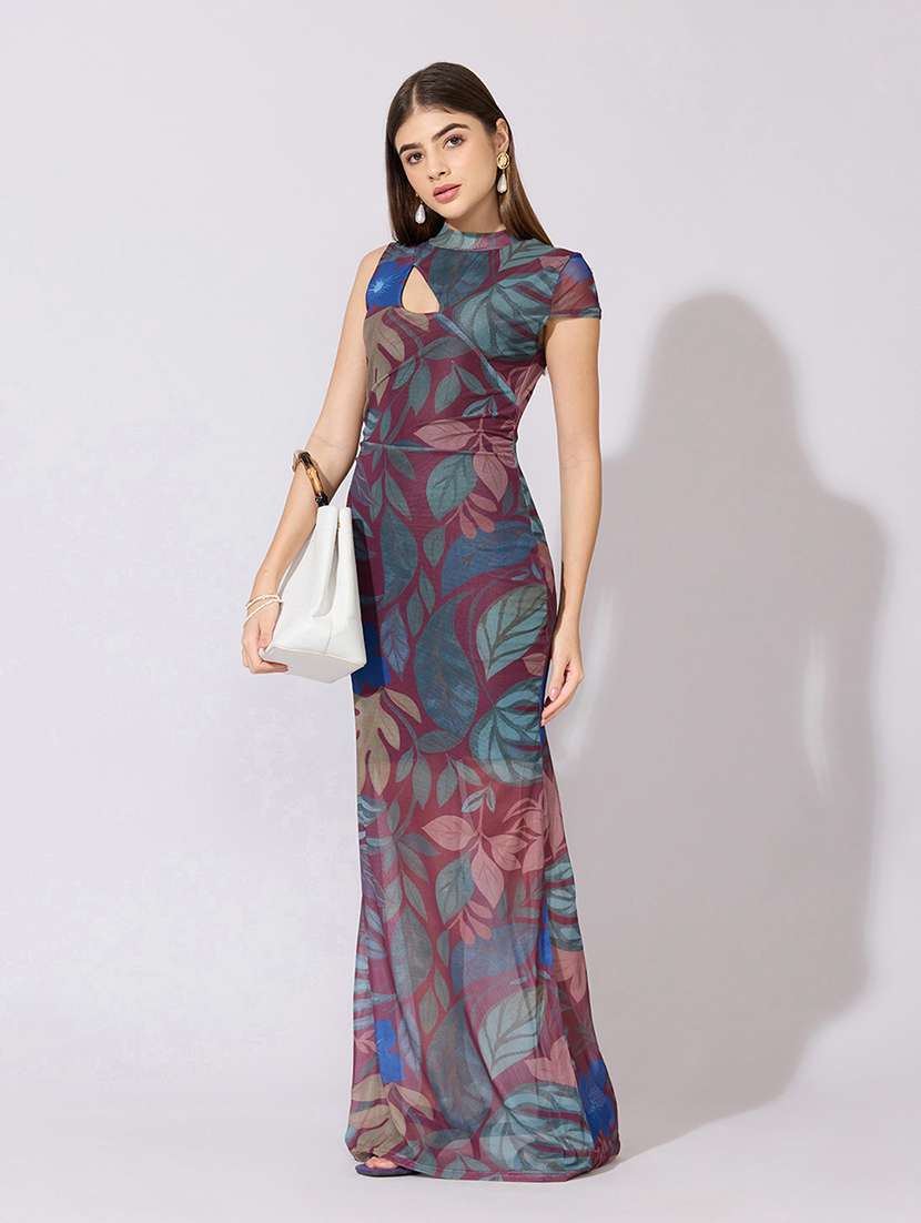 women printed sleeveless bodycon dress - 22381238 -  Standard Image - 3