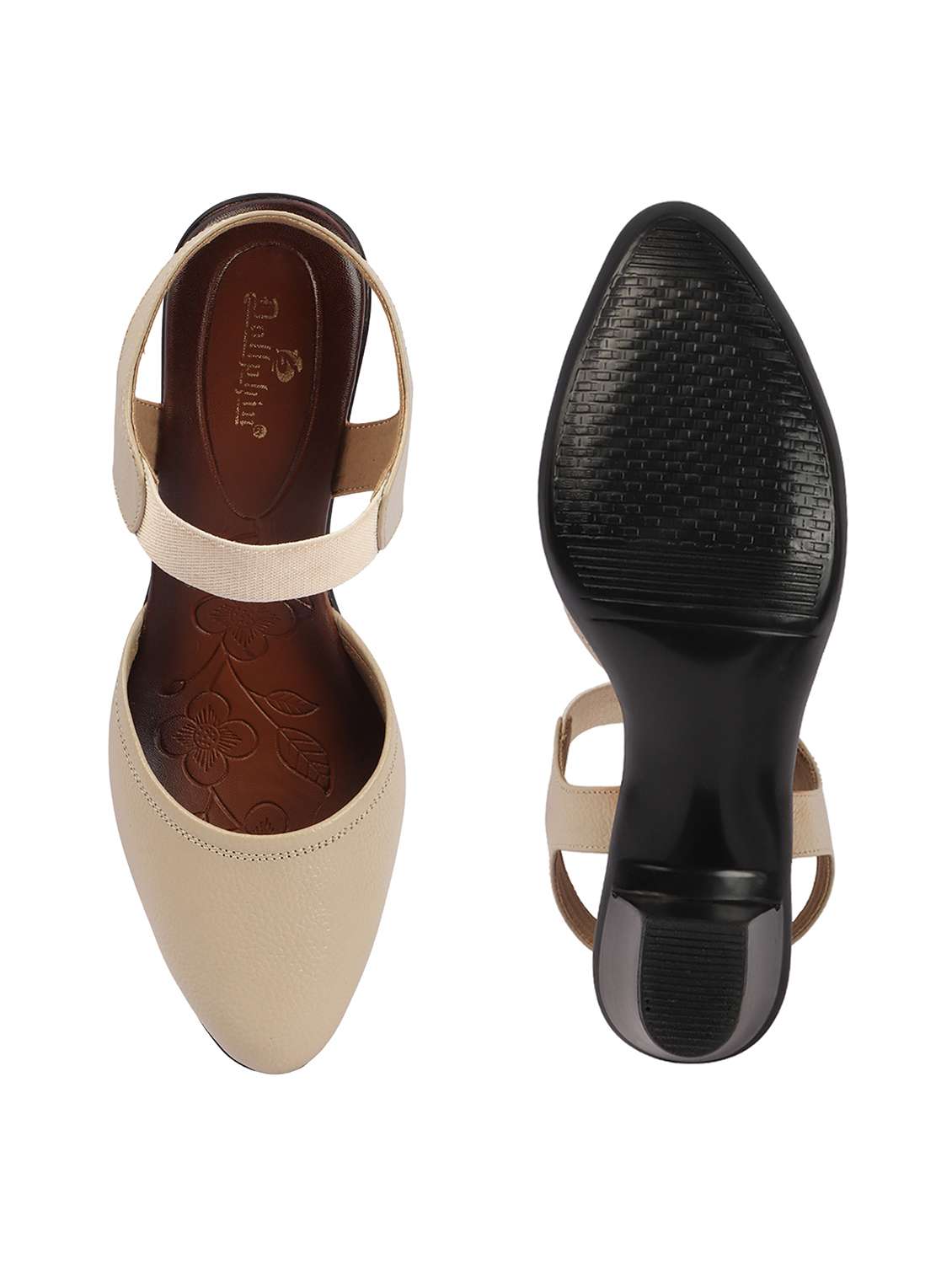 women cream ankle strap sandal - 22381604 -  Standard Image - 5