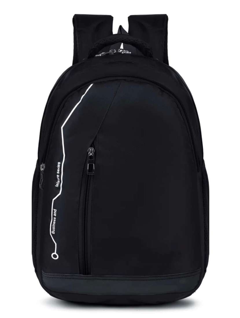 men solid backpack