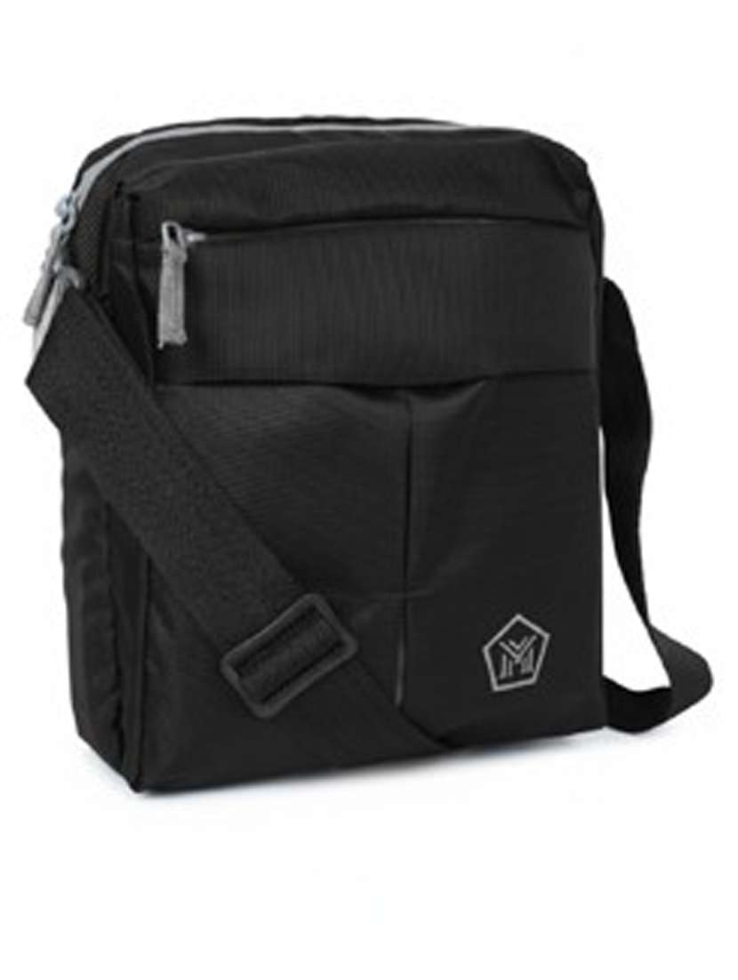 men solid messenger bag