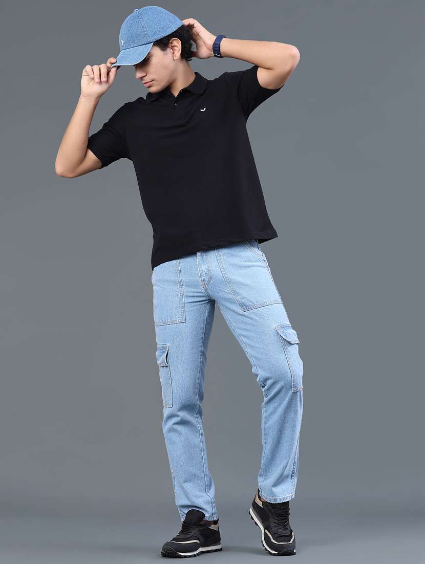men solid short sleeve regular fit polo t-shirt - 22381792 -  Standard Image - 5