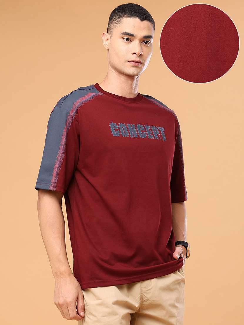 men typographic short sleeve oversized t-shirt - 22382040 -  Standard Image - 3