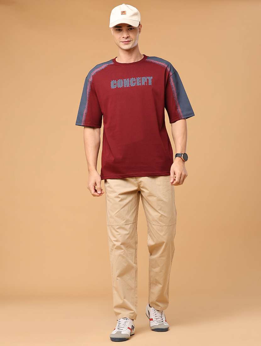 men typographic short sleeve oversized t-shirt - 22382040 -  Standard Image - 5