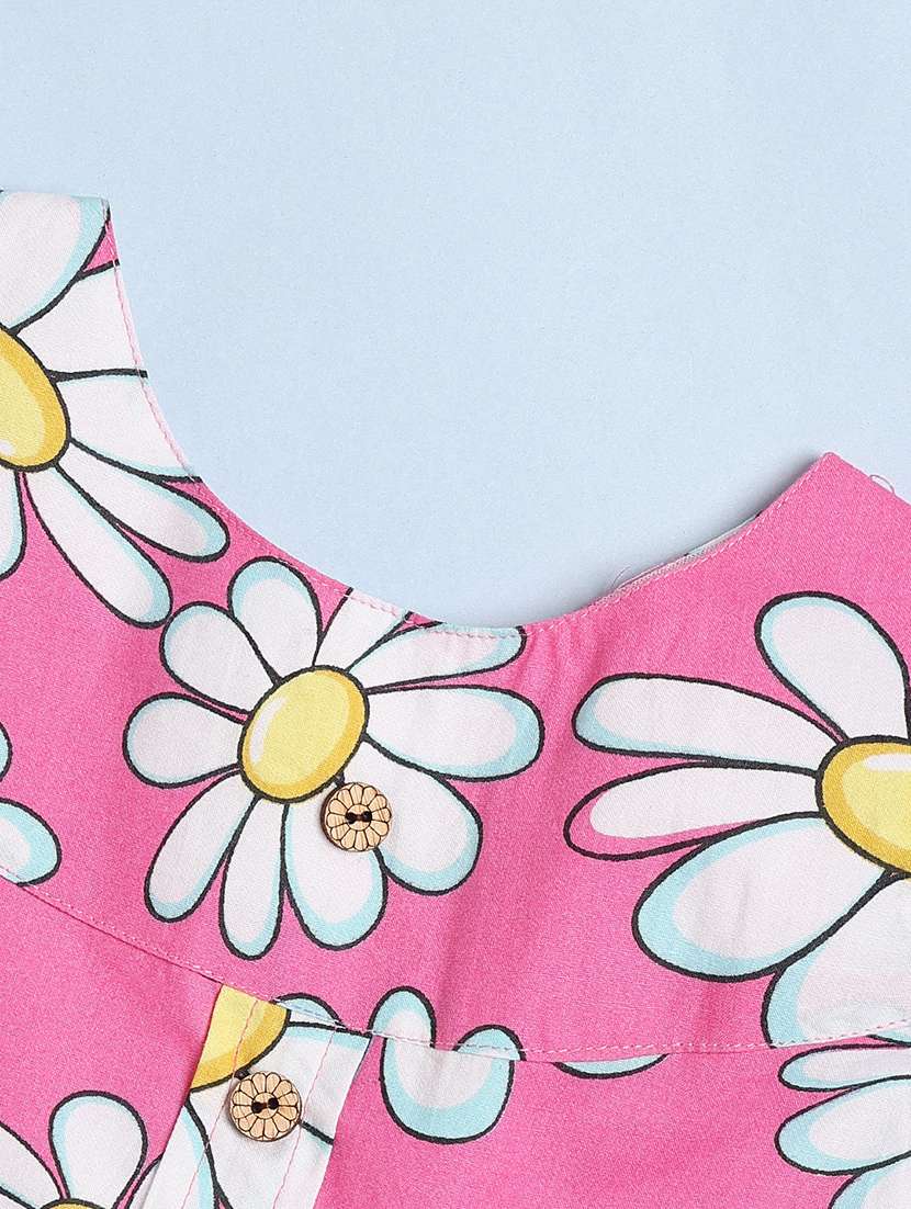 girls printed sleeveless frock - 22382090 -  Standard Image - 3