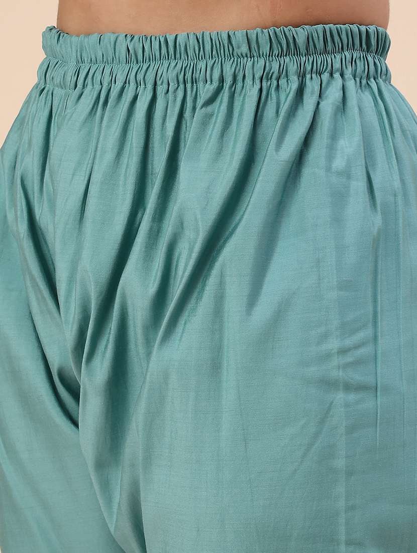 teal blend kurta dupatta  set - 22382142 -  Standard Image - 5