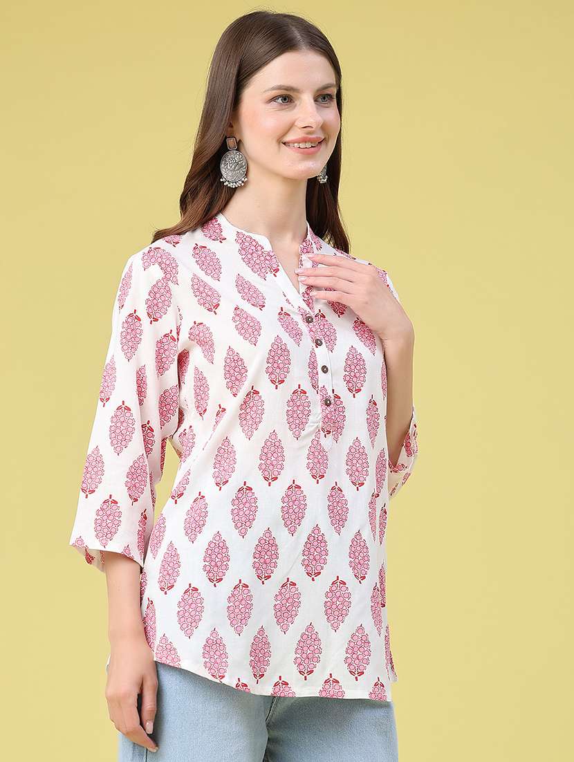 straight printed kurti - 22382177 -  Standard Image - 3