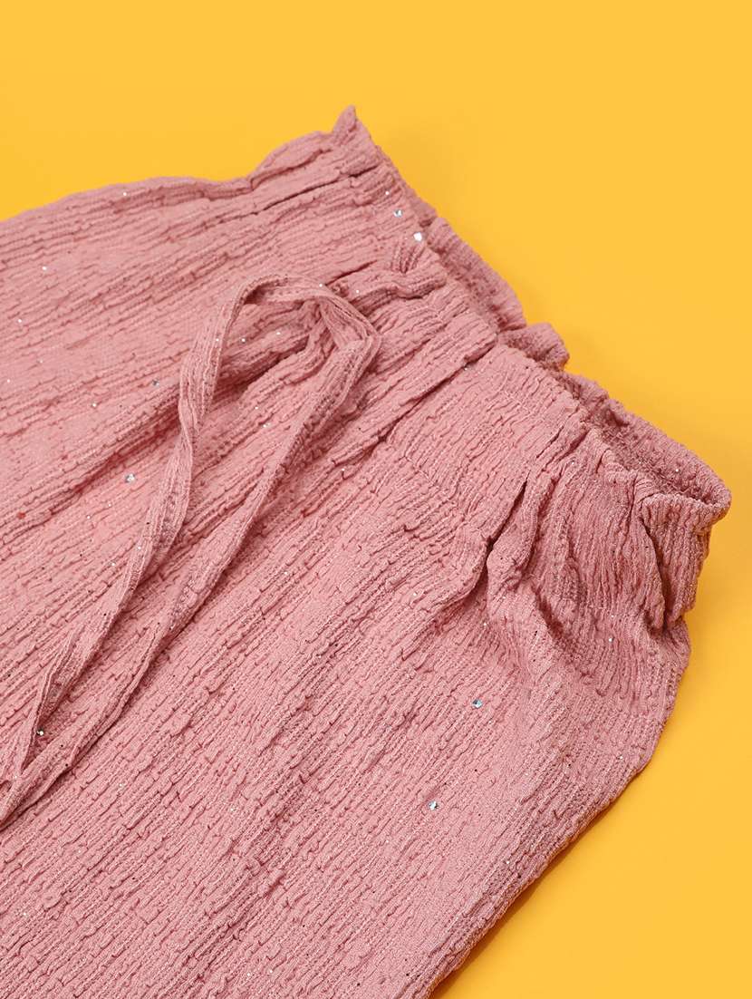 peach cotton three fourths shorts and threefourth - 22382245 -  Standard Image - 3