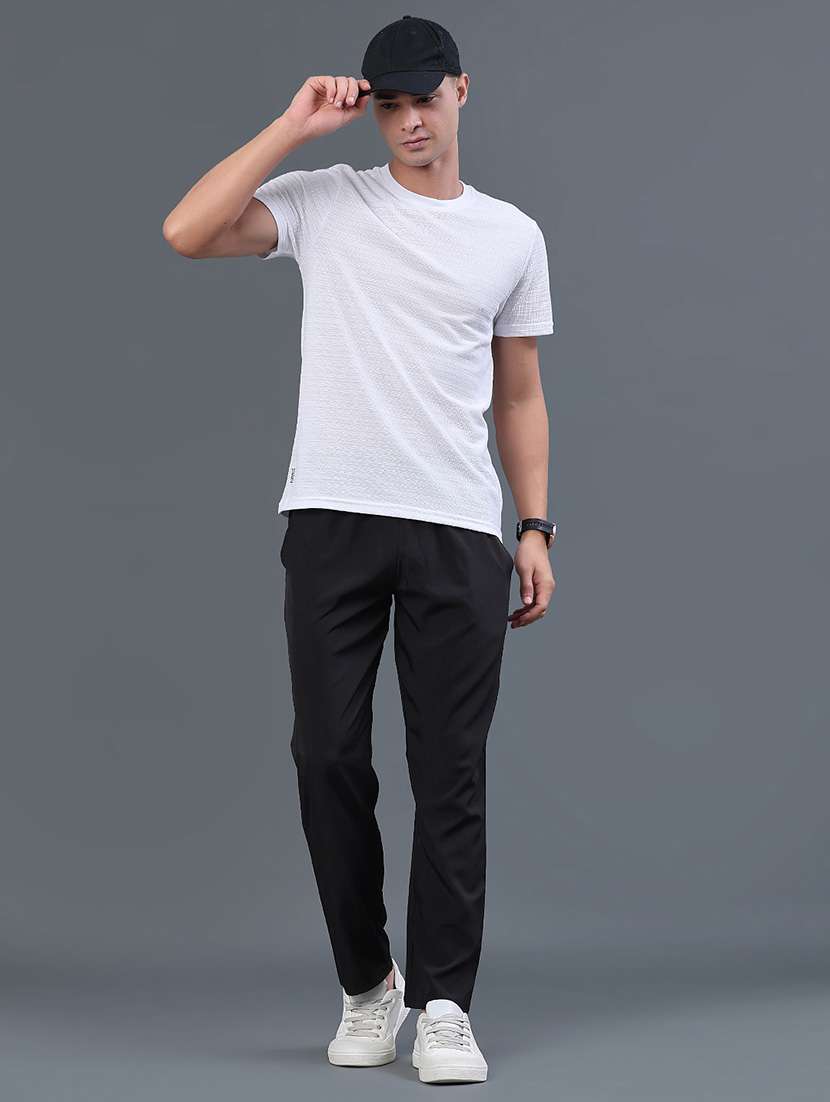 men self design short sleeve slim fit t-shirt - 22382383 -  Standard Image - 5
