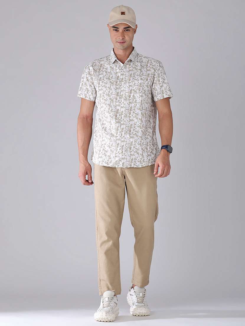 men solid mid rise flat front trouser - 22382451 -  Standard Image - 5