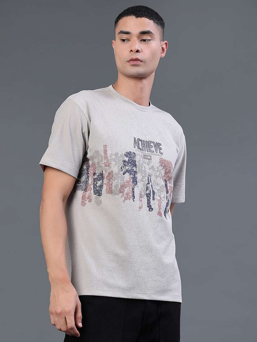 men printed short sleeve regular fit t-shirt - 22382512 -  Standard Image - 3