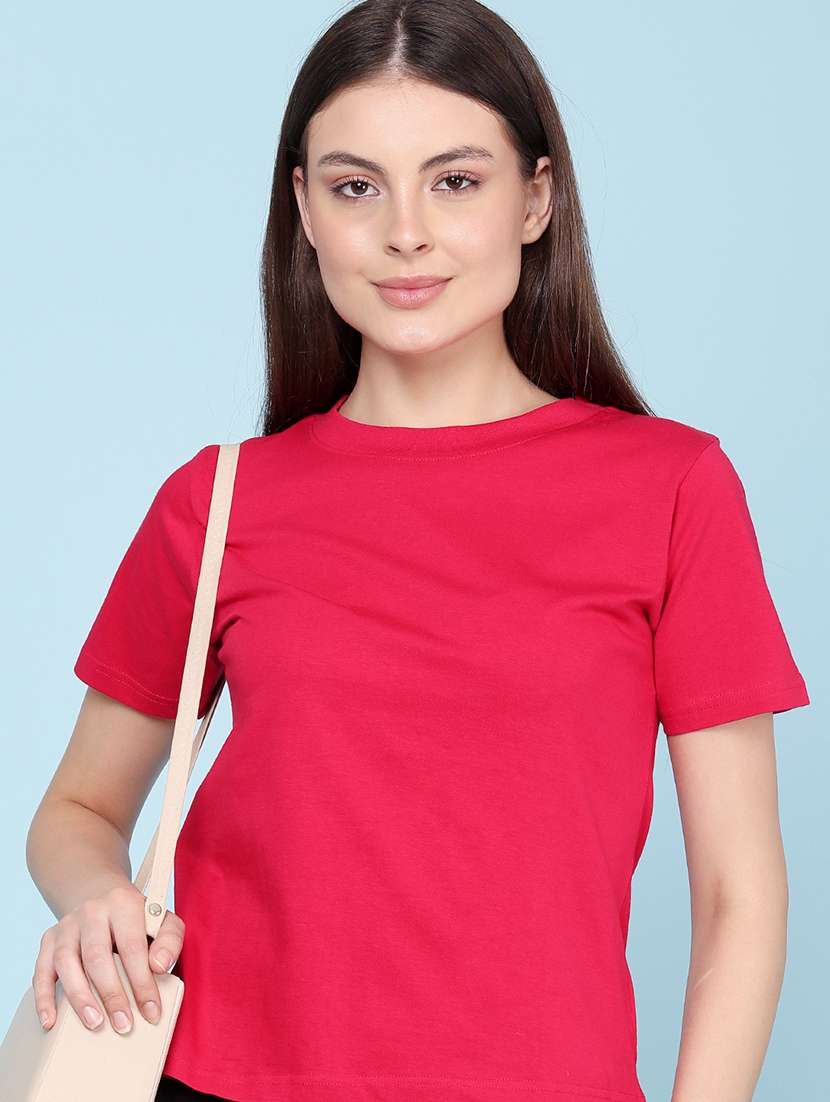 red cotton regular tshirt
