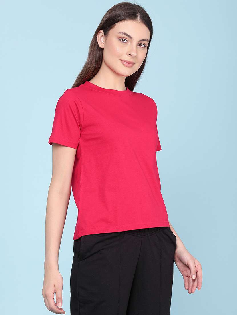 red cotton regular tshirt - 22382625 -  Standard Image - 3