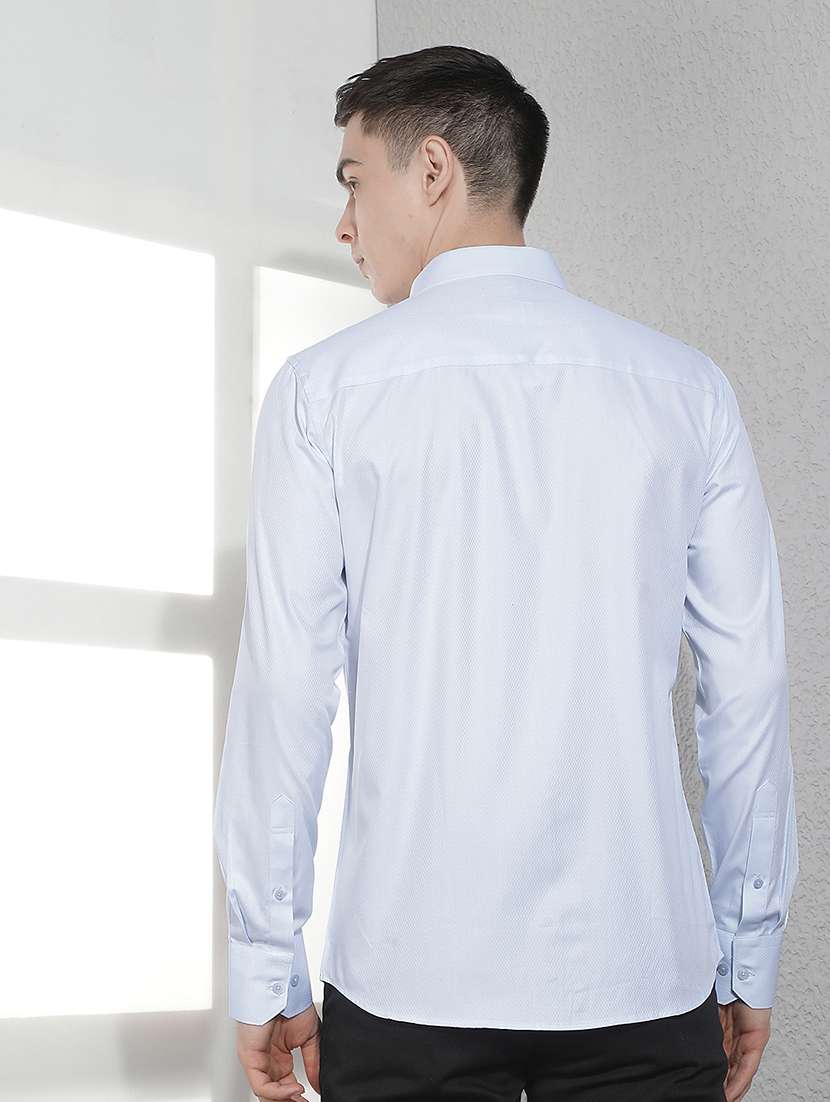 men solid long sleeve slim fit casual shirt - 22384162 -  Standard Image - 3
