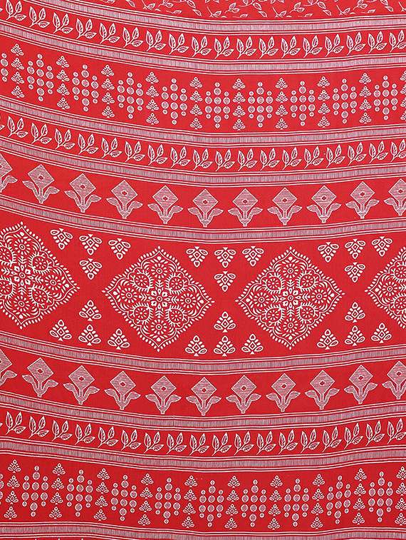 women printed casual wear saree with blouse - 22384224 -  Standard Image - 5