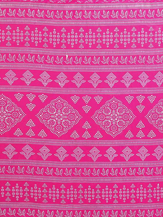 women printed casual wear saree with blouse - 22384225 -  Standard Image - 5