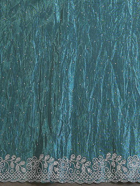 women solid with work embellished saree with blouse - 22384238 -  Standard Image - 5