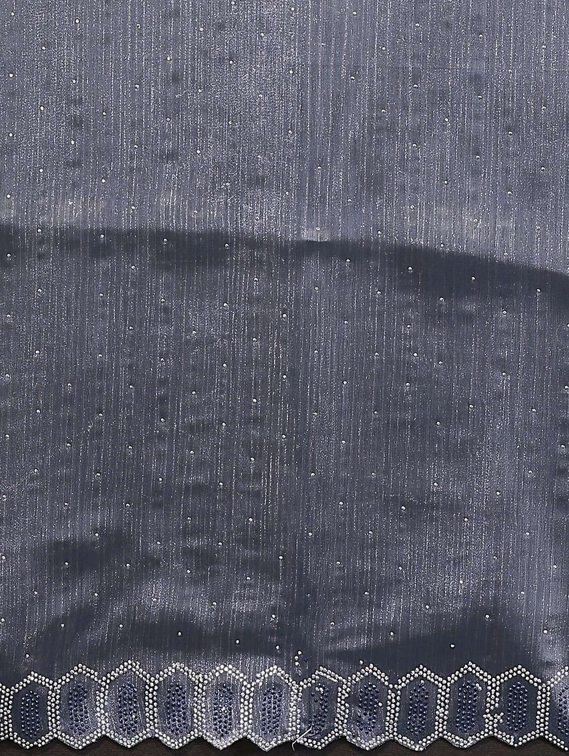 women solid with work embellished saree with blouse - 22384249 -  Standard Image - 5