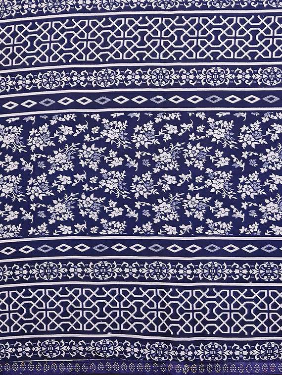 women printed casual wear saree with blouse - 22384254 -  Standard Image - 5
