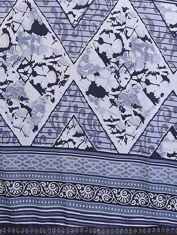 women printed casual wear saree with blouse - 22384262 -  Standard Image - 5