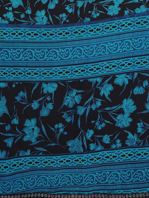 women printed casual wear saree with blouse - 22384275 -  Standard Image - 5