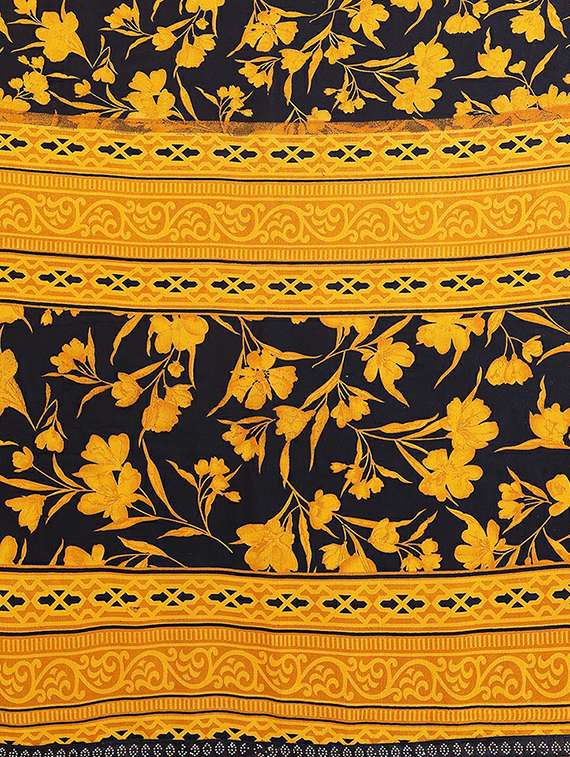 women printed casual wear saree with blouse - 22384276 -  Standard Image - 5