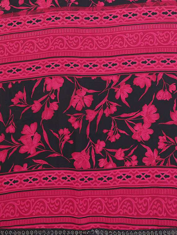 women printed casual wear saree with blouse - 22384277 -  Standard Image - 5