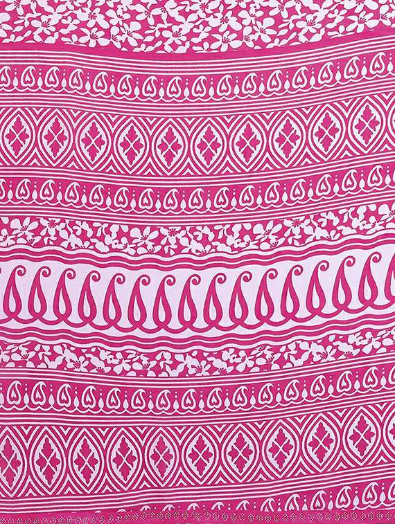 women printed casual wear saree with blouse - 22384281 -  Standard Image - 5