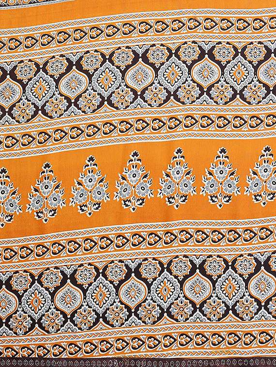 women printed casual wear saree with blouse - 22384289 -  Standard Image - 5