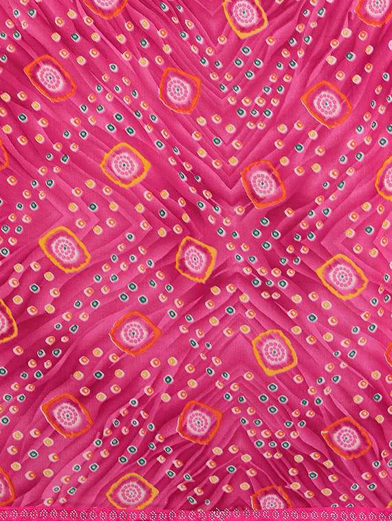women printed casual wear saree with blouse - 22384294 -  Standard Image - 5