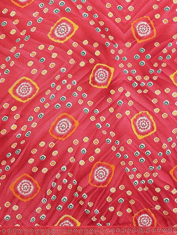 women printed casual wear saree with blouse - 22384297 -  Standard Image - 5