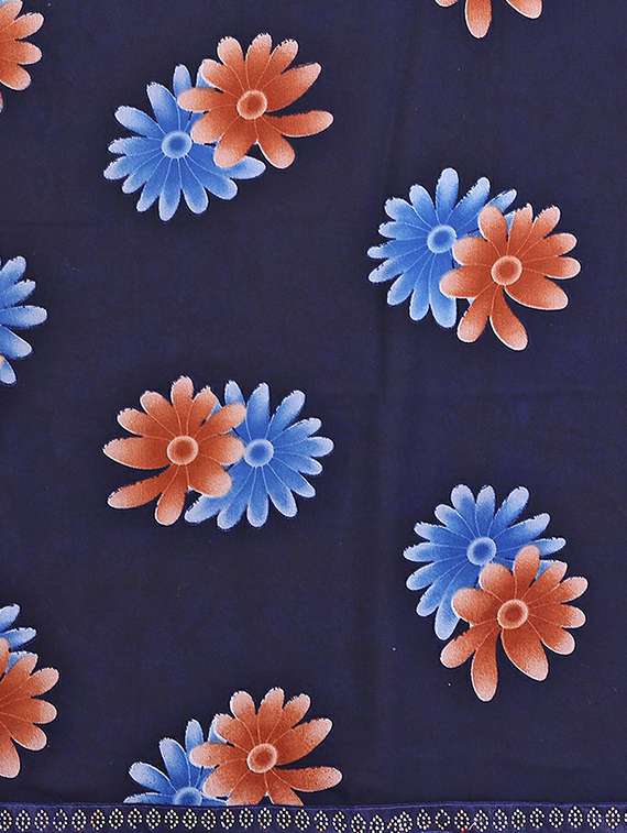 women printed casual wear saree with blouse - 22384311 -  Standard Image - 5