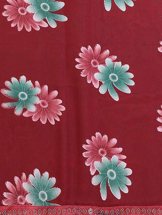 women printed casual wear saree with blouse - 22384312 -  Standard Image - 5