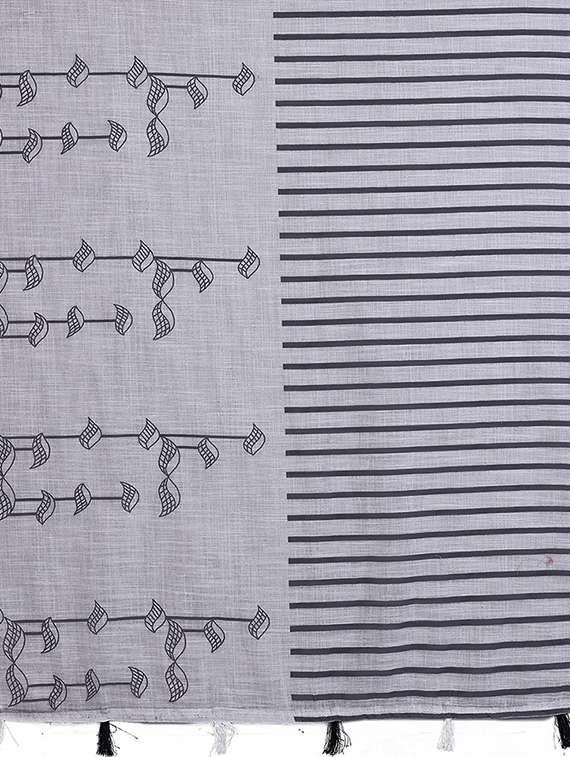 women printed casual wear saree with blouse - 22384330 -  Standard Image - 5