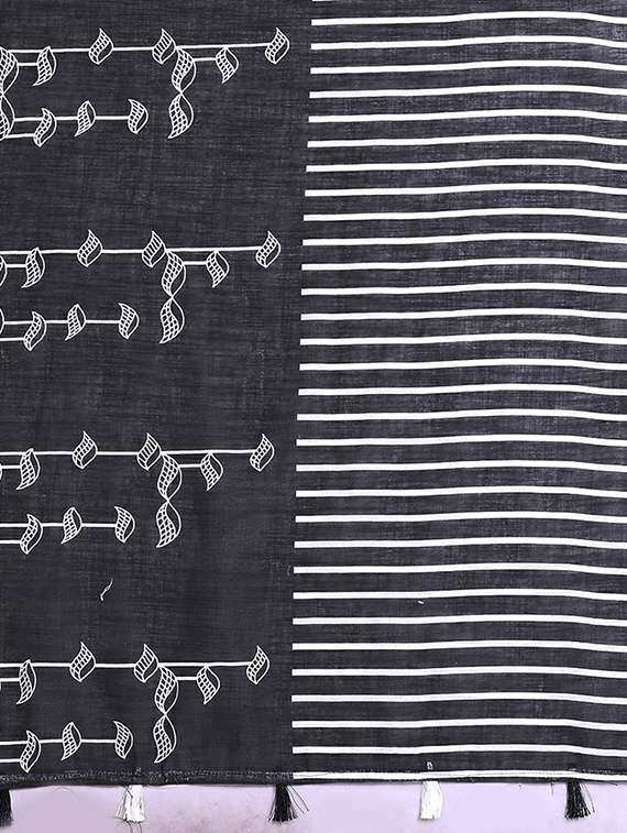 women printed casual wear saree with blouse - 22384331 -  Standard Image - 5