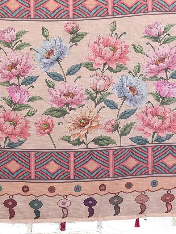 women printed casual wear saree with blouse - 22384334 -  Standard Image - 5