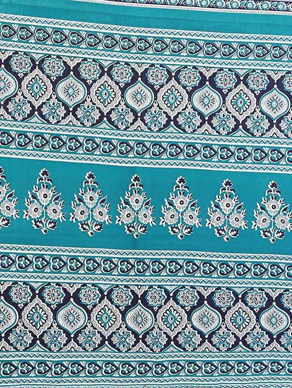 women printed casual wear saree with blouse - 22384545 -  Standard Image - 5