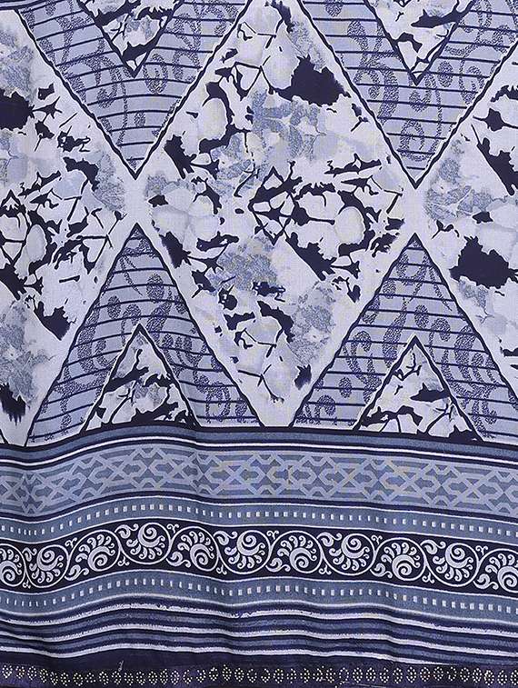 women printed casual wear saree with blouse - 22384626 -  Standard Image - 5