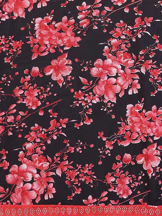 women printed casual wear saree with blouse - 22384638 -  Standard Image - 5