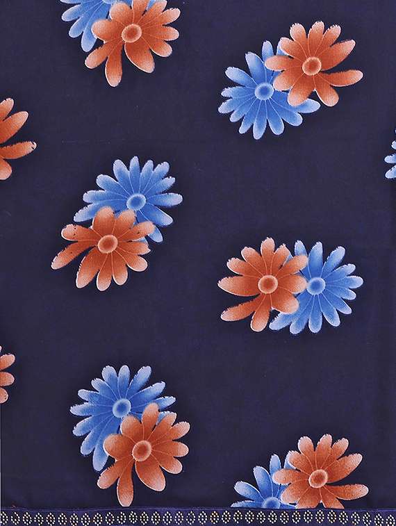 women printed casual wear saree with blouse - 22384675 -  Standard Image - 5