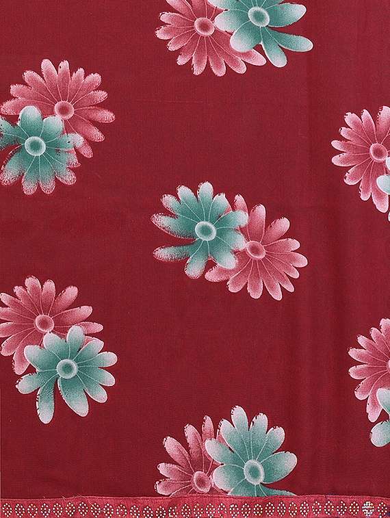 women printed casual wear saree with blouse - 22384676 -  Standard Image - 5