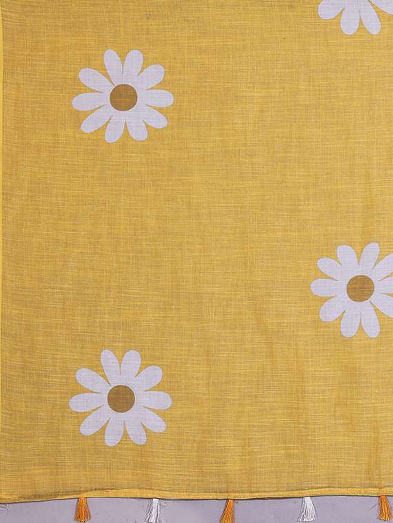 women printed casual wear saree with blouse - 22384684 -  Standard Image - 5