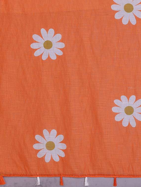 women printed casual wear saree with blouse - 22384686 -  Standard Image - 5